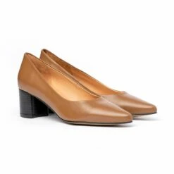 Primera página -BOUTTYE Ventas zapatos de salon confort mujer piel napa tacon bajo 1493 vison de eva manas 1