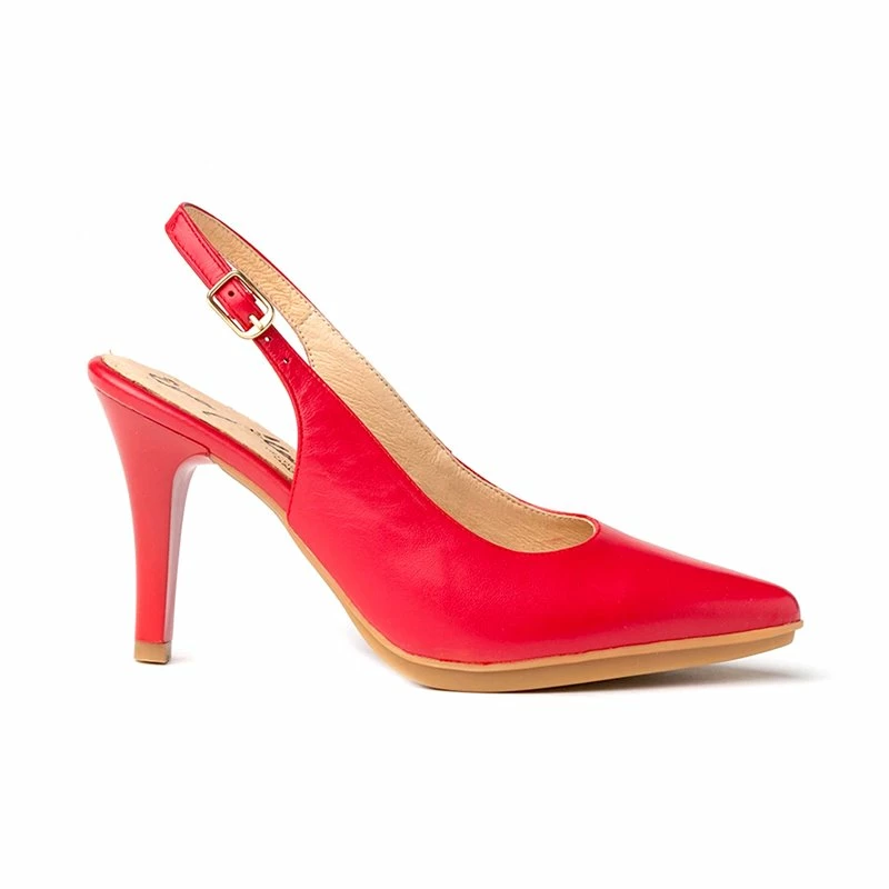 Zapatos De Salón Descubierto Mujer Piel Napa Tacón Alto 1495 Rojo, De Eva Mañas 3 Zapatos De Salón Descubierto Mujer Piel Napa Tacón Alto 1495 Rojo, De Eva Mañas