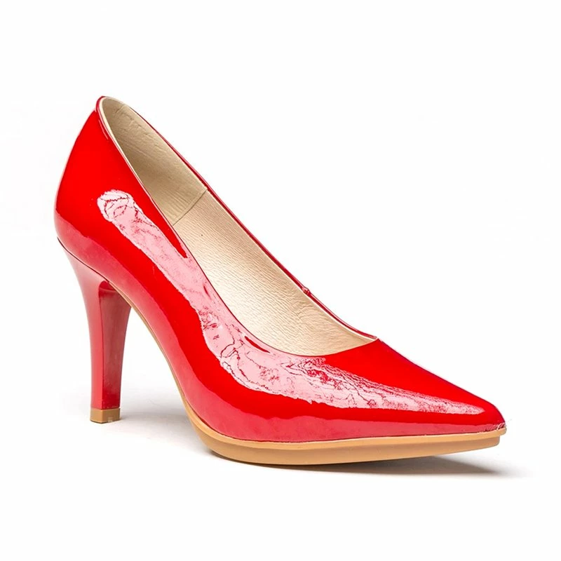 Zapatos De Salón Mujer Piel Charol Tacón Alto 1499 Rojo, De Eva Mañas 5 Zapatos De Salón Mujer Piel Charol Tacón Alto 1499 Rojo, De Eva Mañas - Imagen 3
