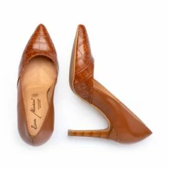 Zapatos De Salón Mujer Piel Coco Tacón Alto 1490 Cuero, De Eva Mañas -BOUTTYE Ventas zapatos de salon mujer piel coco tacon alto 1490 cuero de eva manas 2