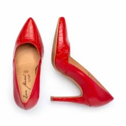 Zapatos De Salón Mujer Piel Coco Tacón Alto 1490 Rojo, De Eva Mañas -BOUTTYE Ventas zapatos de salon mujer piel coco tacon alto 1490 rojo de eva manas 2