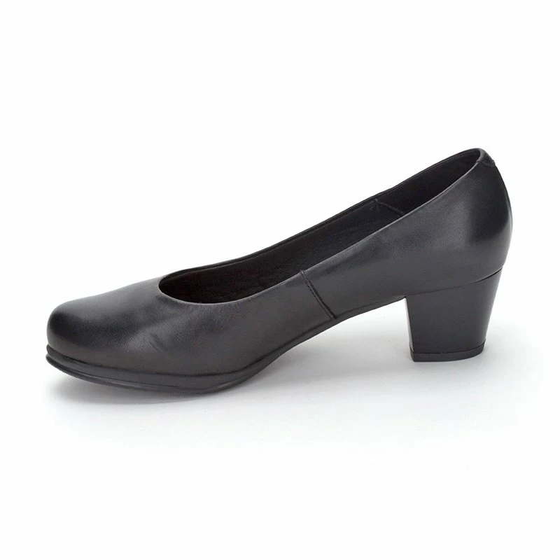 Zapatos De Salón Mujer Piel Tacón Bajo Muy Cómodos 1050 Negro, De Desireé 6 Zapatos De Salón Mujer Piel Tacón Bajo Muy Cómodos 1050 Negro, De Desireé - Imagen 4