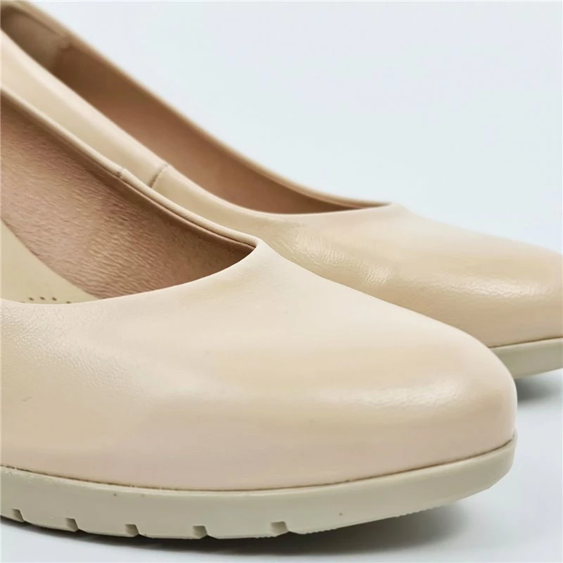 Zapatos De Salón Mujer Piel Tacón Medio Muy Cómodos 2220 Beige, De Desireé 4 Zapatos De Salón Mujer Piel Tacón Medio Muy Cómodos 2220 Beige, De Desireé - Imagen 2