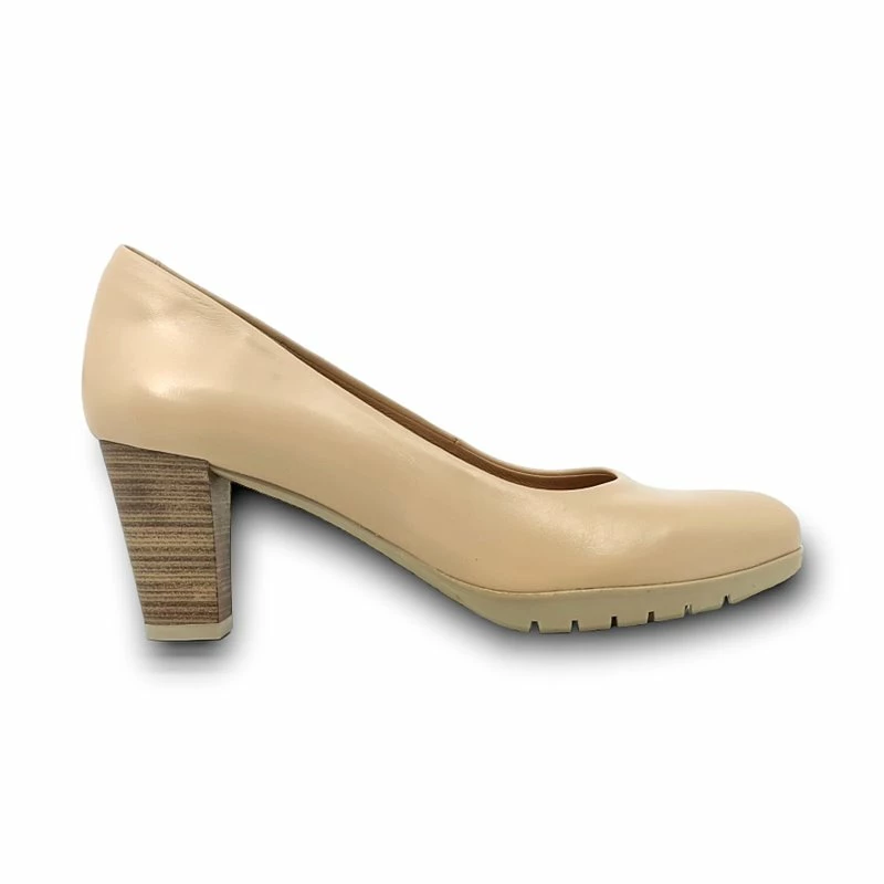 Zapatos De Salón Mujer Piel Tacón Medio Muy Cómodos 2220 Beige, De Desireé 3 Zapatos De Salón Mujer Piel Tacón Medio Muy Cómodos 2220 Beige, De Desireé