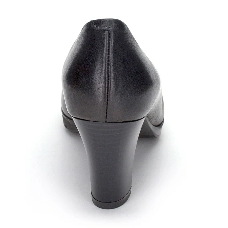 Zapatos De Salón Mujer Piel Tacón Medio Muy Cómodos 2220W Negro, De Desireé 8 Zapatos De Salón Mujer Piel Tacón Medio Muy Cómodos 2220W Negro, De Desireé - Imagen 6