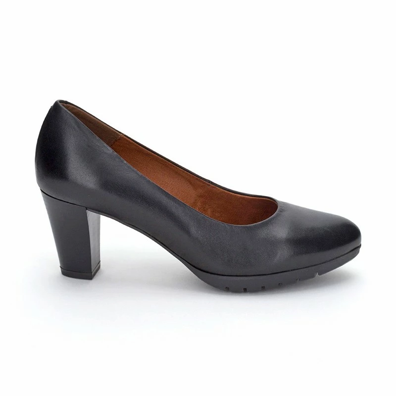 Zapatos De Salón Mujer Piel Tacón Medio Muy Cómodos 2220W Negro, De Desireé 3 Zapatos De Salón Mujer Piel Tacón Medio Muy Cómodos 2220W Negro, De Desireé