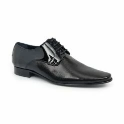 Zapatos Derby Hombre Piel Charol Suela De Cuero 9396 Negro, De Latino -BOUTTYE Ventas zapatos derby hombre piel charol suela de cuero 9396 negro de latino 2