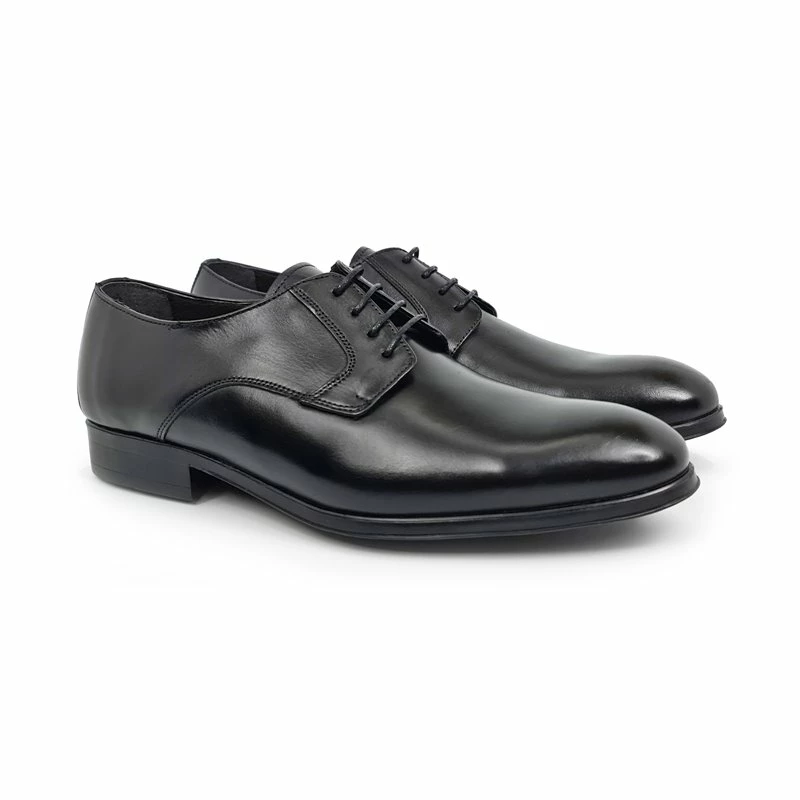 Zapatos Derby Hombre Piel Napa Ancho Especial 10431 Negro, De Latino 7 Zapatos Derby Hombre Piel Napa Ancho Especial 10431 Negro, De Latino - Imagen 5