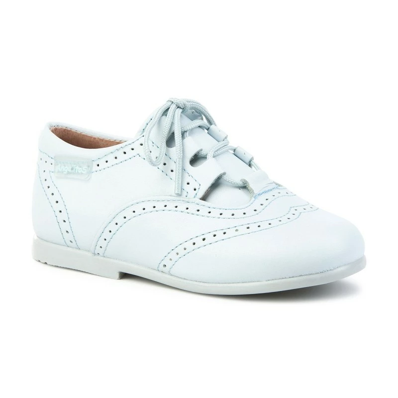 Zapatos Inglesitos Colegiales Infantil Niño Niña Piel Cordones 505 Celeste, De Angelitos 5 Zapatos Inglesitos Colegiales Infantil Niño Niña Piel Cordones 505 Celeste, De Angelitos - Imagen 3