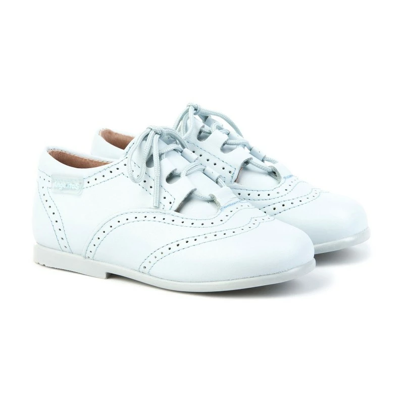 Zapatos Inglesitos Colegiales Infantil Niño Niña Piel Cordones 505 Celeste, De Angelitos 3 Zapatos Inglesitos Colegiales Infantil Niño Niña Piel Cordones 505 Celeste, De Angelitos