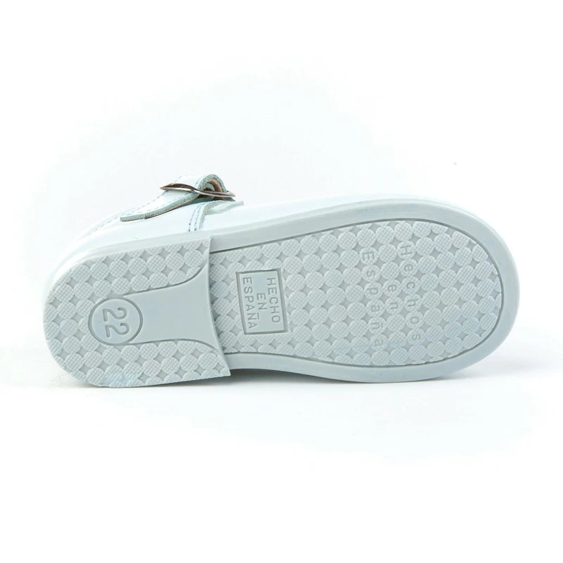 Zapatos Pepitos Colegiales Infantil Niño Niña Piel Hebilla 503 Celeste, De Angelitos 6 Zapatos Pepitos Colegiales Infantil Niño Niña Piel Hebilla 503 Celeste, De Angelitos - Imagen 4