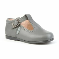 Zapatos Pepitos Colegiales Infantil Niño Niña Piel Hebilla 503 Gris, De Angelitos -BOUTTYE Ventas zapatos pepitos colegiales infantil nino nina piel hebilla 503 gris de angelitos 2