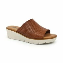 Zuecos Cuña Baja Mujer Piel Grabada Punta Abierta Plantilla Acolchada 22802 Cuero, De Blusandal -BOUTTYE Ventas zuecos cuna baja mujer piel grabada punta abierta plantilla acolchada 22802 cuero de blusandal 2