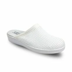 Zuecos Sanitarios Hombre Piel Perforada Destalonados 298 Blanco, De Percla -BOUTTYE Ventas zuecos sanitarios hombre piel perforada destalonados 298 blanco de percla 2