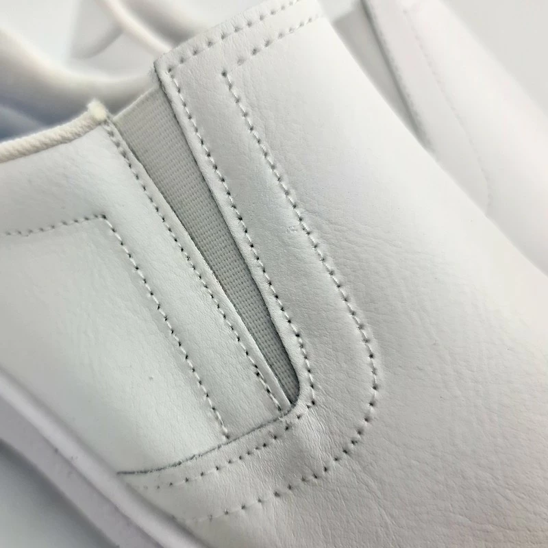 Zuecos Sanitarios Mujer Piel Sin Cordones Anatómicos 18791 Blanco, De Percla 3 Zuecos Sanitarios Mujer Piel Sin Cordones Anatómicos 18791 Blanco, De Percla - Imagen 2