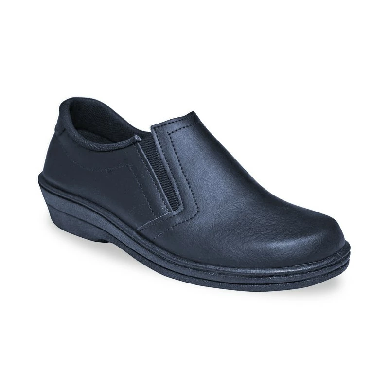 Zuecos Sanitarios Mujer Piel Sin Cordones Anatómicos 18791 Marino, De Percla 5 Zuecos Sanitarios Mujer Piel Sin Cordones Anatómicos 18791 Marino, De Percla - Imagen 3